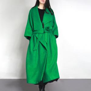 plus size green coat