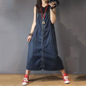 Style Denim Button Down Dress Korean 
