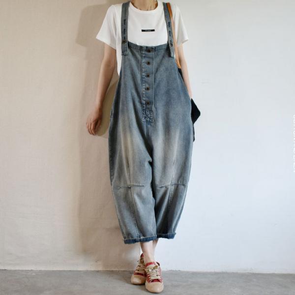 cuffed dungarees