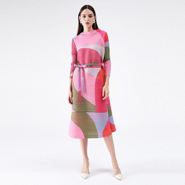 a line shift dress with sleeves