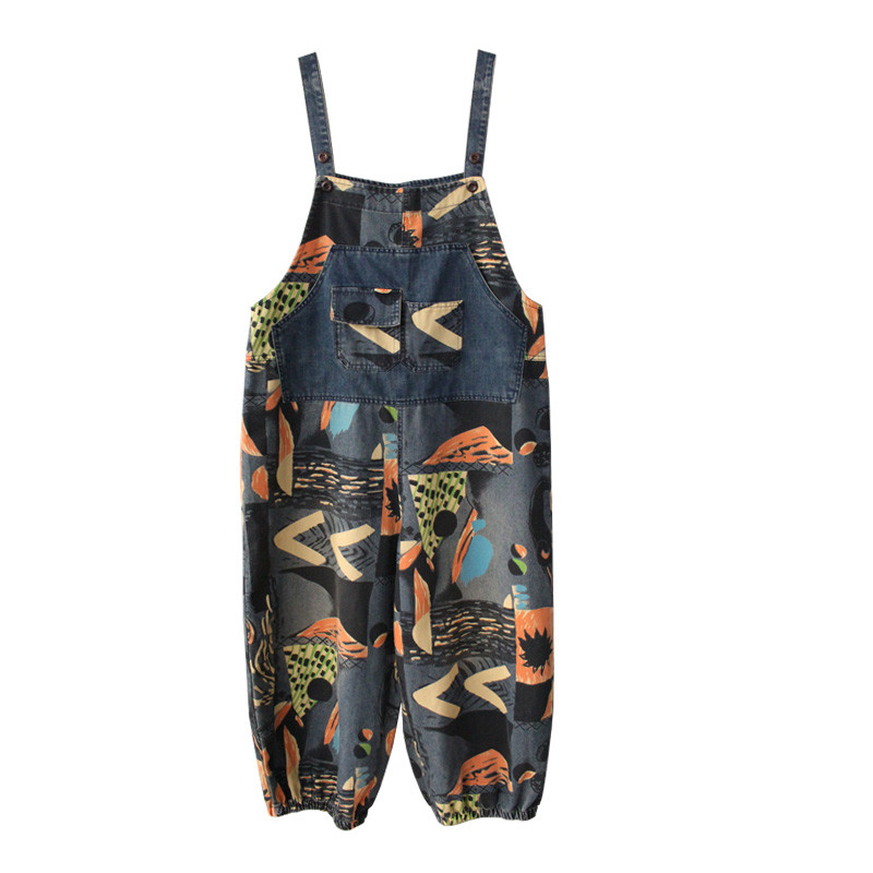 Gaffiti Art 90s Fashion Overalls Baggy Bib Overalls for Women in Dark ...