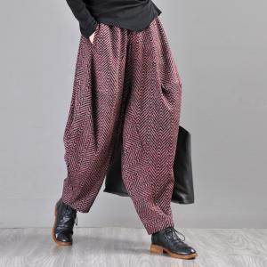 Wool Harem Pants & Asymmetric Tunic Blouse Set, Wool Clothing, Plus Size  Suit Women, Tunic Pants Set, Winter Wool Outfit, Loose Pants Top 