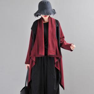 Short top waterfall coat