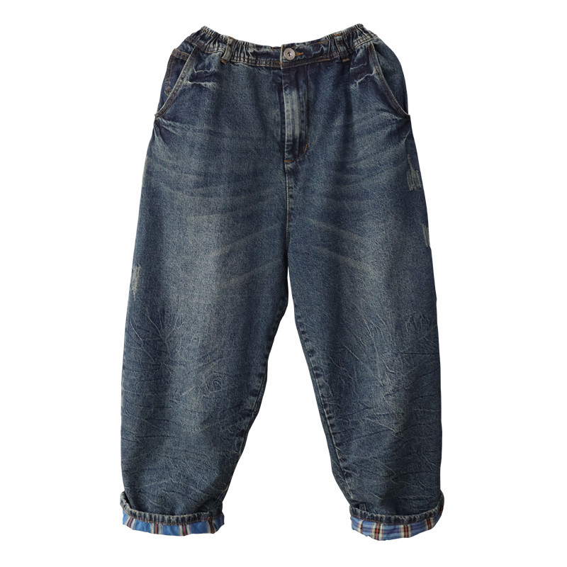 baggy stonewash jeans