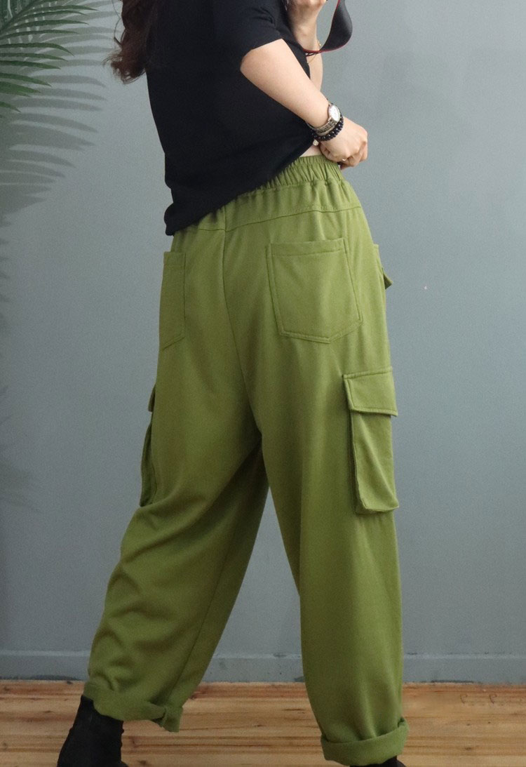 plus size cargo pants with pockets