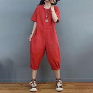  YADMISU Women's Casual Baggy Cropped Jumpsuit Overalls