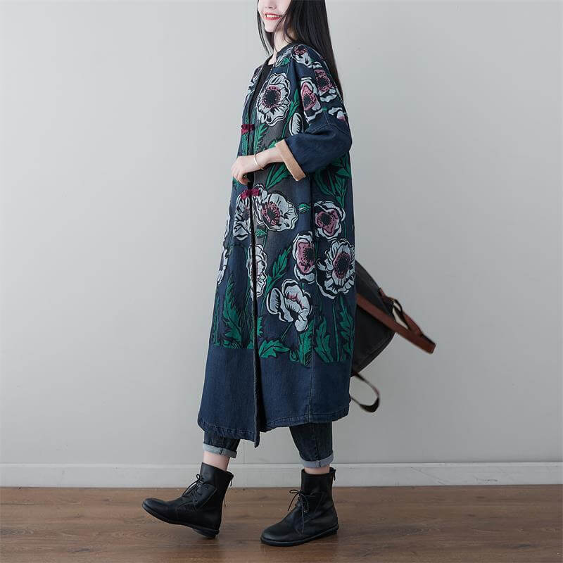 chinese-button-printed-coat-plus-size-blanket-coat-in-blue-green-one