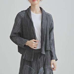 Long Sleeves Linen  Casual Short Jacket